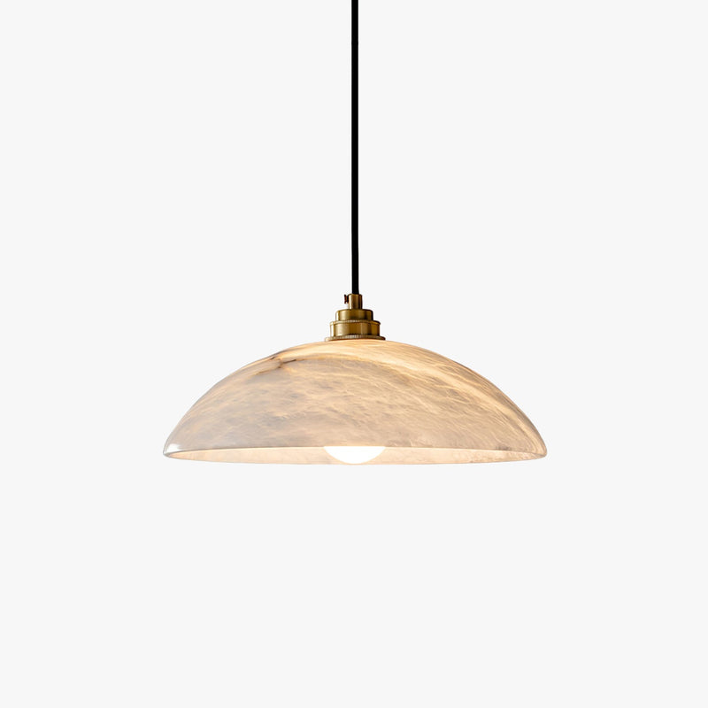 Calenne Alabaster Dome Pendant Light