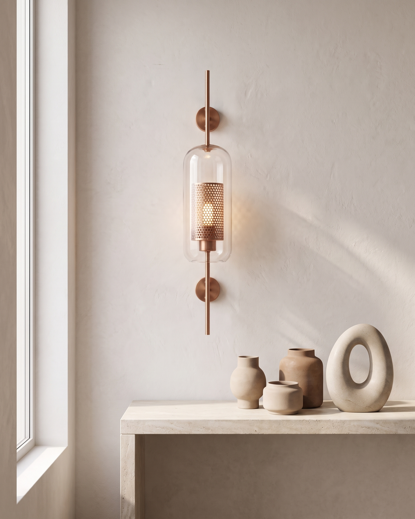 Comvilo Chiswick Glass Wall Light