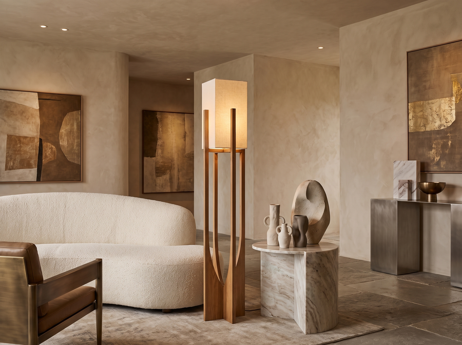 Cedarline Fairbanks Floor Lamp — Sculptural Statement