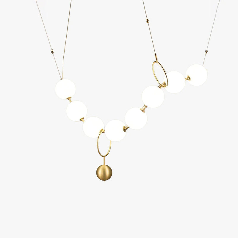 Catenelle Glass Globe Chain Pendant