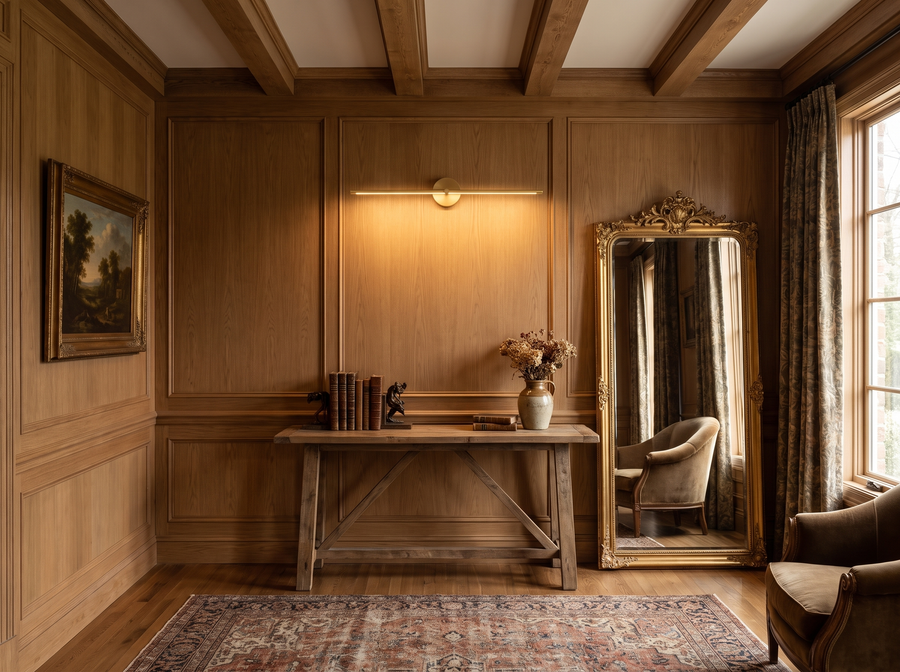 Elaris Linear Wall Light — Vintage Character
