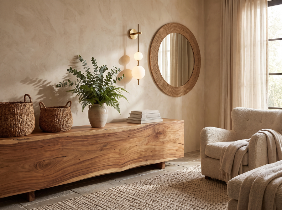 Solenne Vertical Globe Wall Light — Organic Luxury