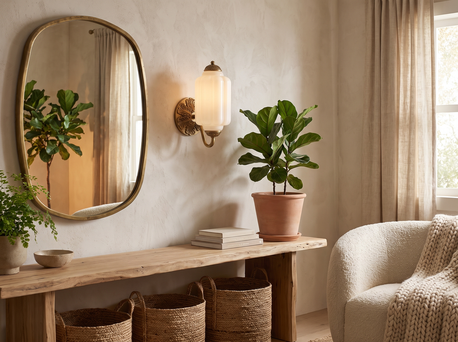 Bellemont Vintage Glass Wall Sconce — Organic Luxury