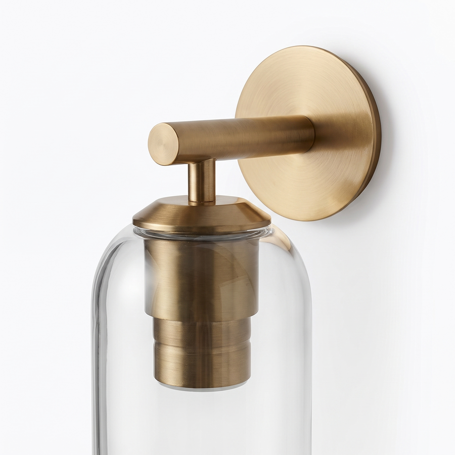 Aveline Art Glass Wall Sconce material detail
