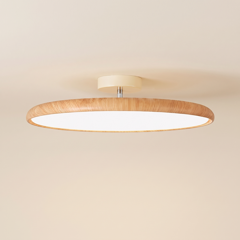 Tavelline Wood Grain Ring Ceiling Light