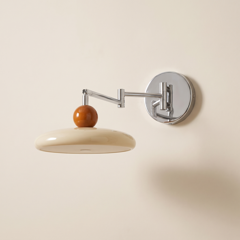 Pavonne Swing Arm Disc Wall Light