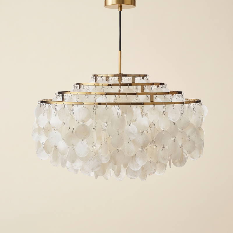 Nacrelle Tiered Shell Chandelier
