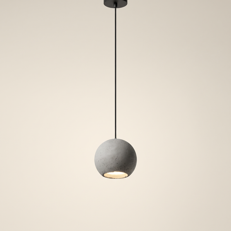 Grisaline Concrete Sphere Pendant Light