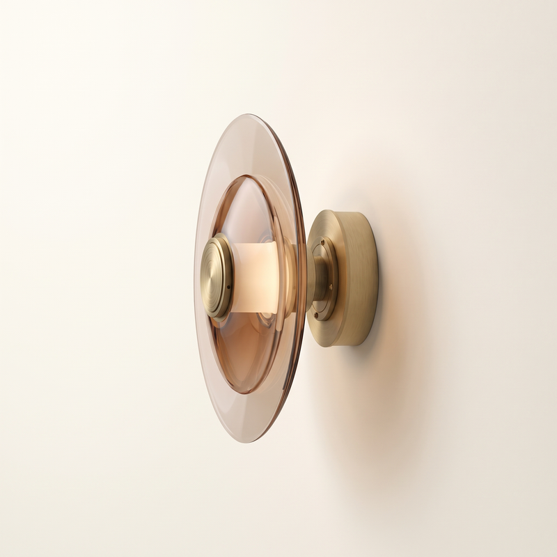 Rondisse Glass Disc Wall Light