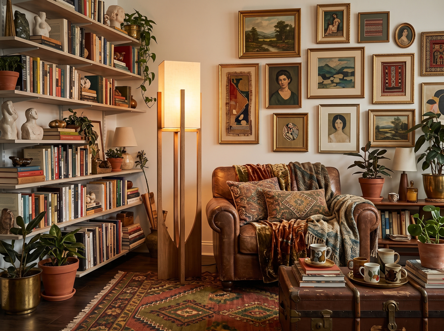 Cedarline Fairbanks Floor Lamp — Cozy Maximalism