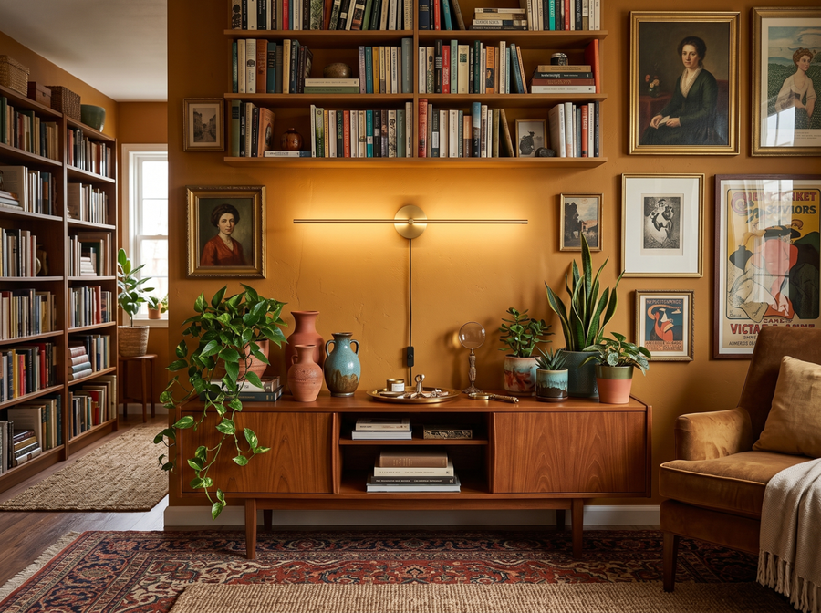 Elaris Linear Wall Light — Cozy Maximalism