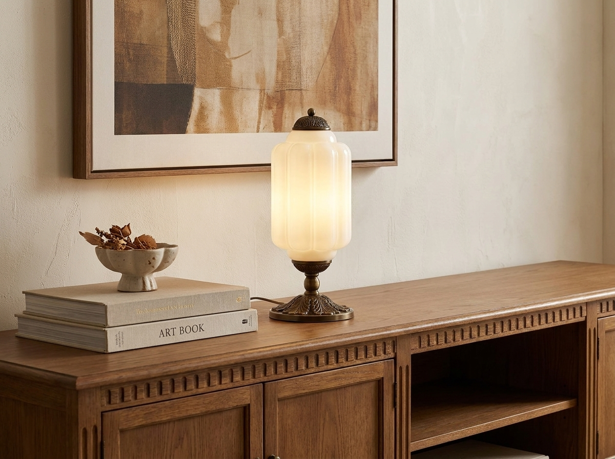 Eloise Vintage Glass Table Lamp