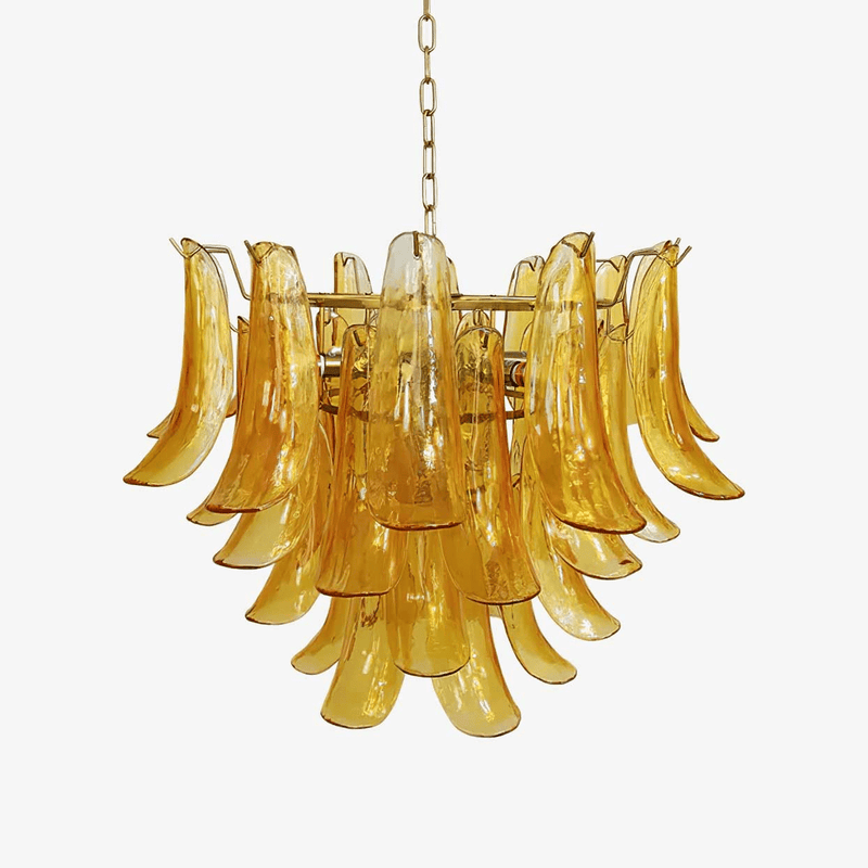 Folhane Glass Leaf Chandelier
