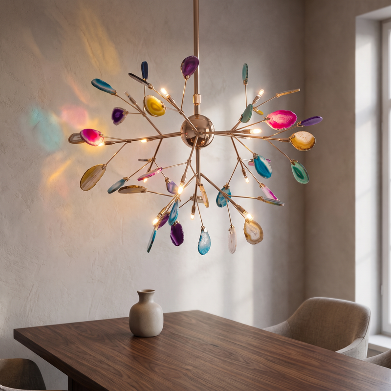 Montrelle Agate Slice Chandelier