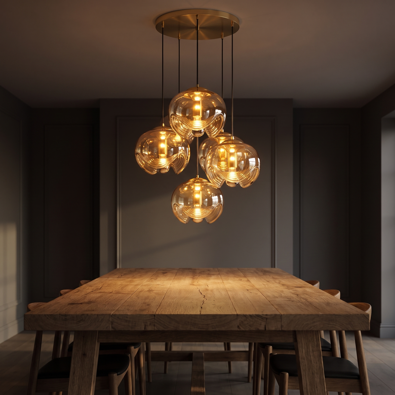 Vellorne Glass Cluster Pendant Light