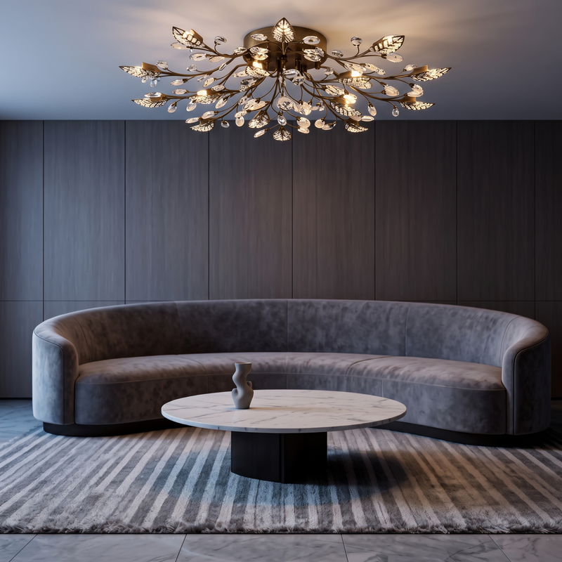 Wilverne Crystal Branch Ceiling Light