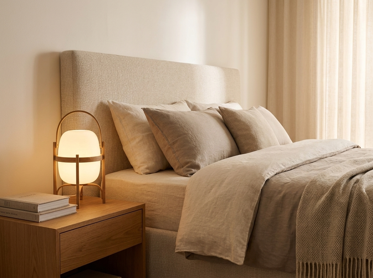 Linden Portable Lantern Glass Table Lamp