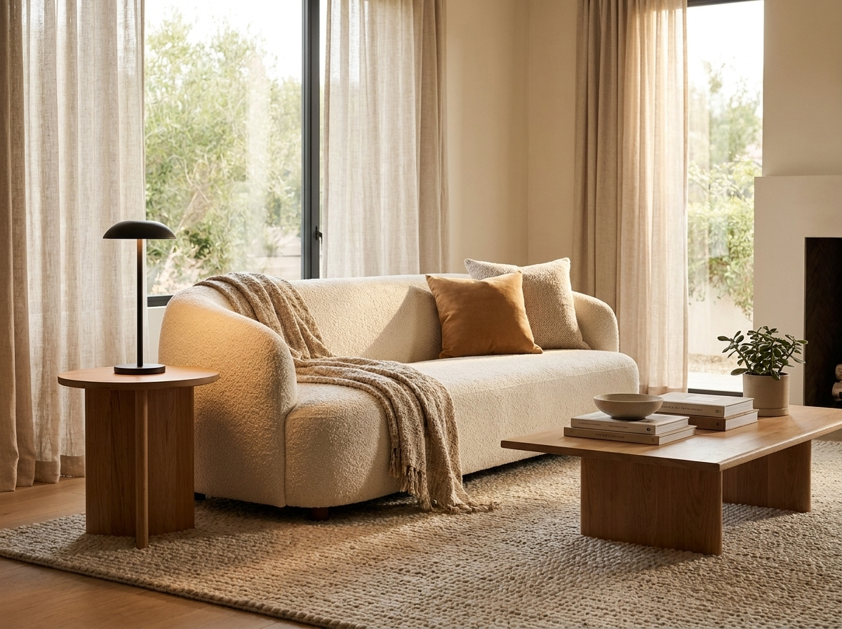 Sable Contemporary Minimal Rechargeable LED Table Lamp in a styled room