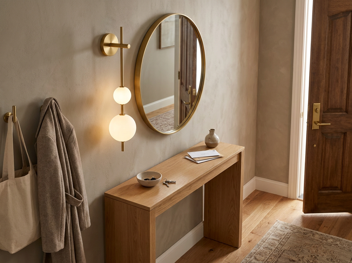 Solenne Vertical Globe Wall Light