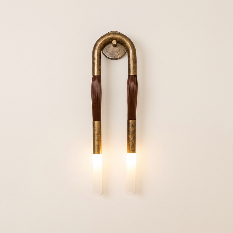 Wistelle Faux Horsehair Mane Wall Sconce
