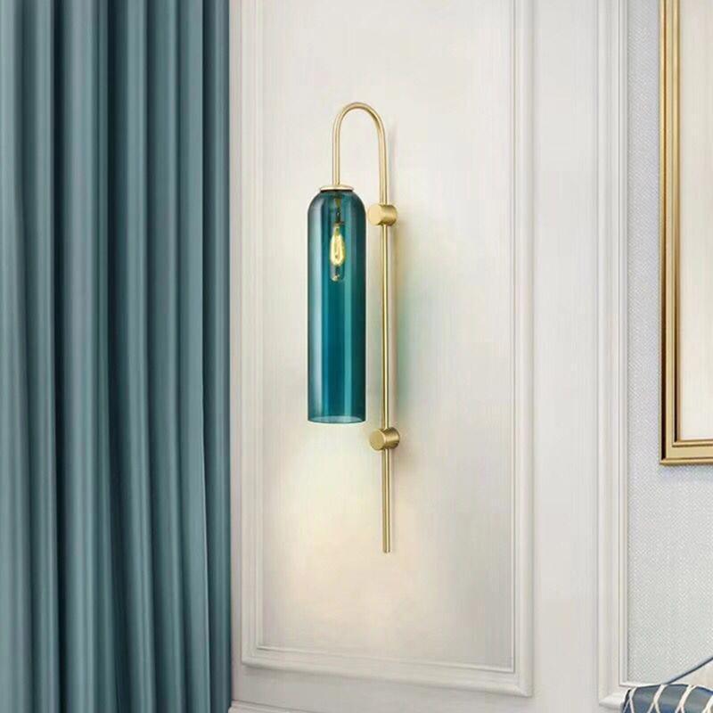 Viridian Green Glass Wall Light