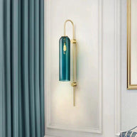 Viridian Green Glass Wall Light