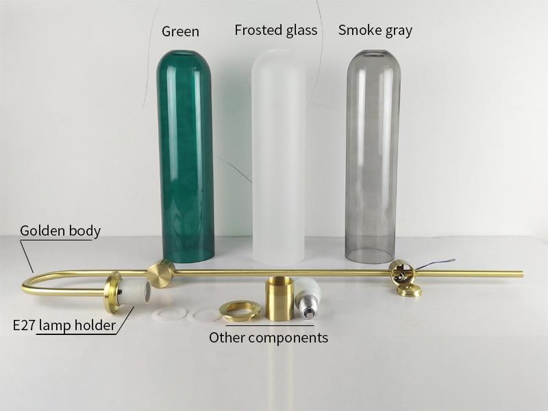 Viridian Green Glass Wall Light