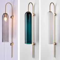 Viridian Green Glass Wall Light