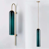 Viridian Green Glass Wall Light
