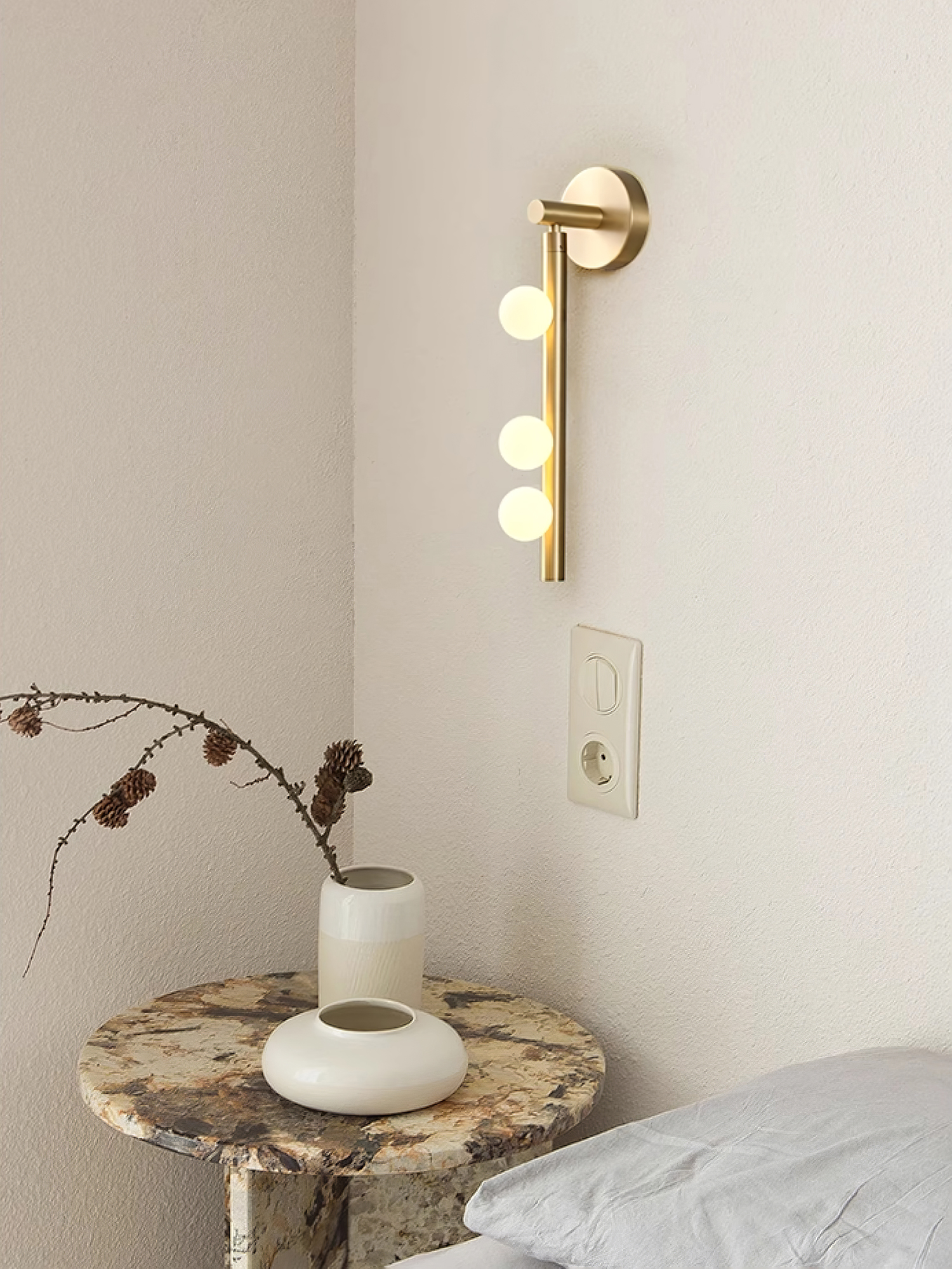 Brass Tube Wall Lamp