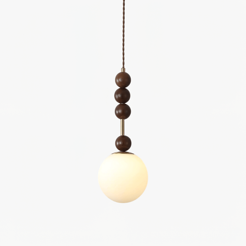 Perlune Wood Bead Pendant Light