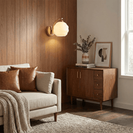 Celina Deco Glass Wall Light