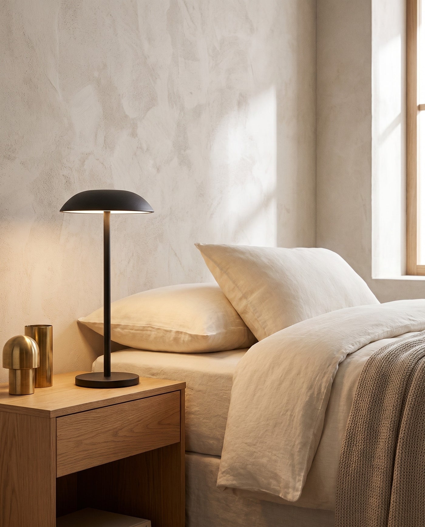 Sable Contemporary Minimal Rechargeable LED Table Lamp