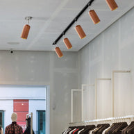 Wood Track Ceiling Lamp