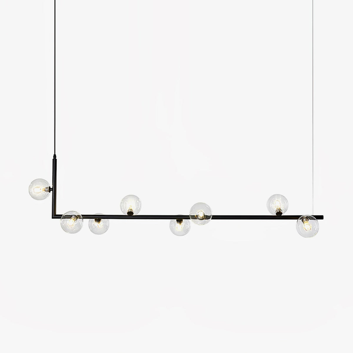 Orthienne Glass Globe Linear Pendant