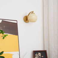 Celina Deco Glass Wall Light