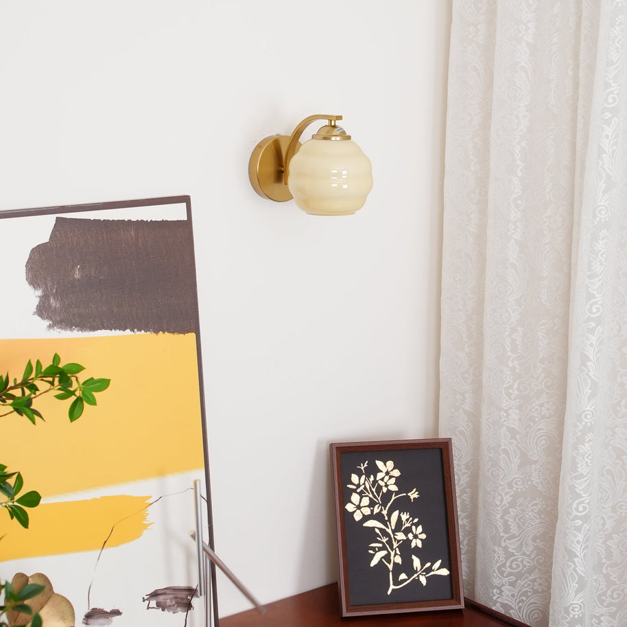 Celina Deco Glass Wall Light