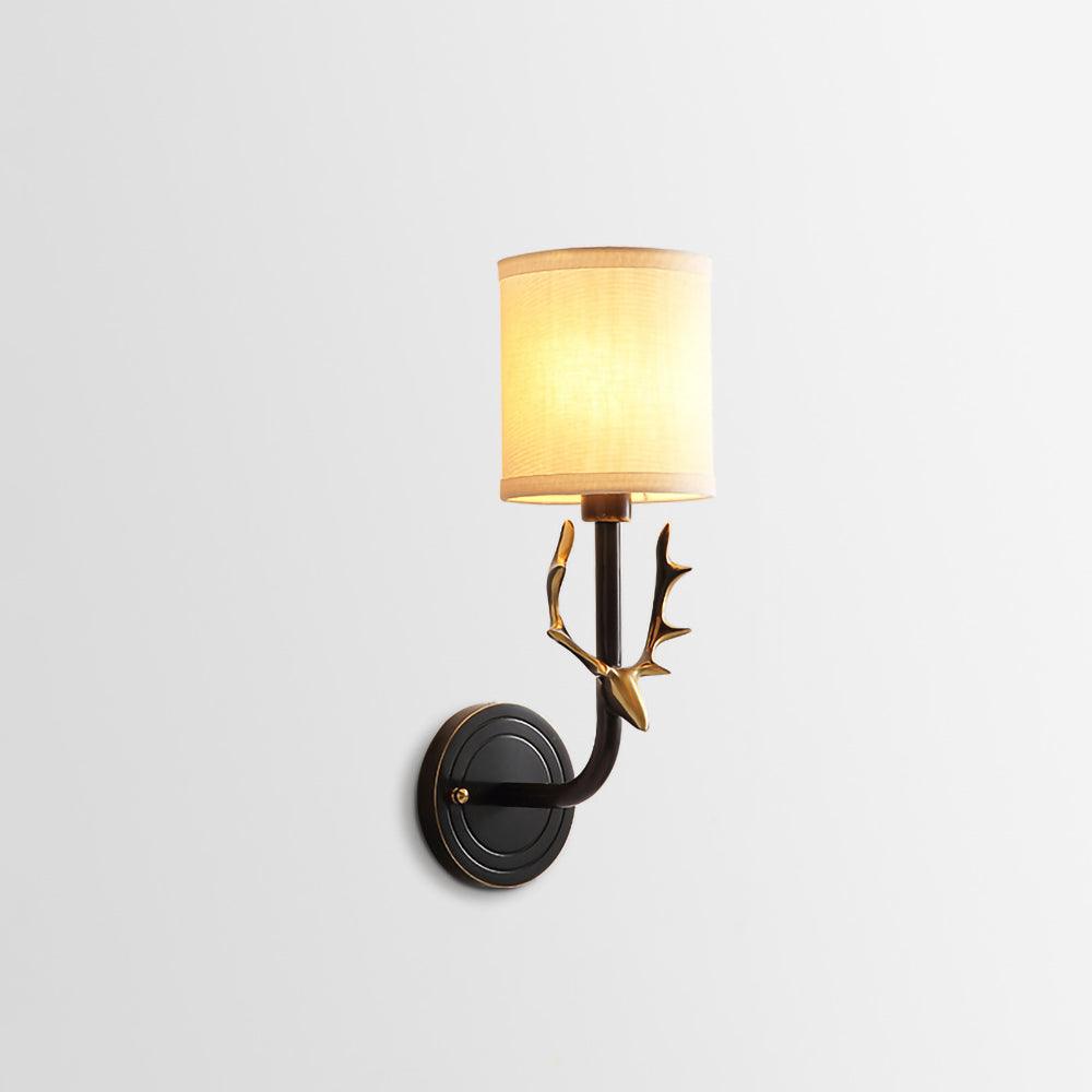 Brass Deer Head Wall Light – image 9
