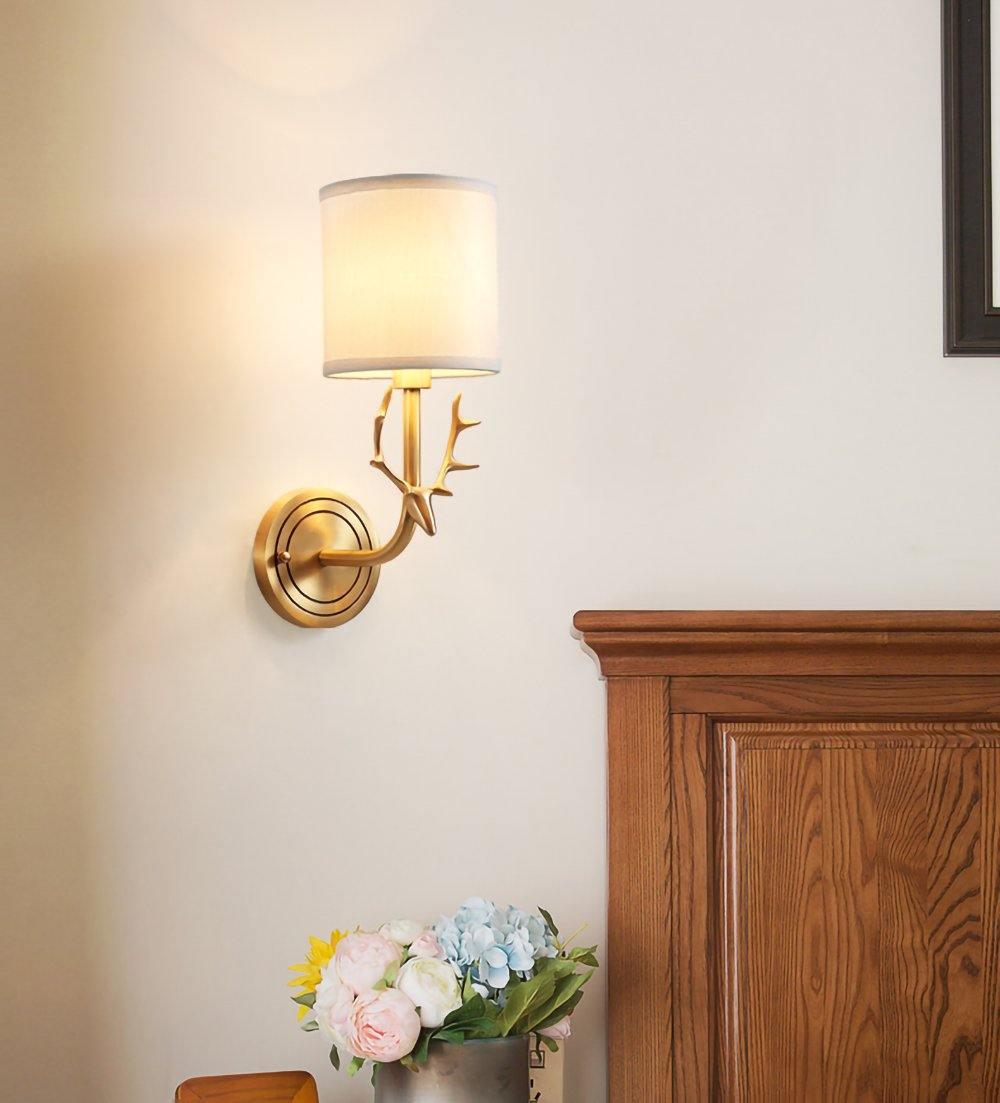 Brass Deer Head Wall Light – image 42