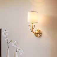 Brass Deer Head Wall Light