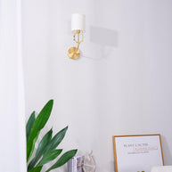 Brass Deer Head Wall Light