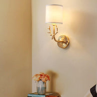 Brass Deer Head Wall Light