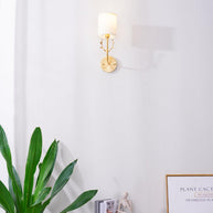 Brass Deer Head Wall Light