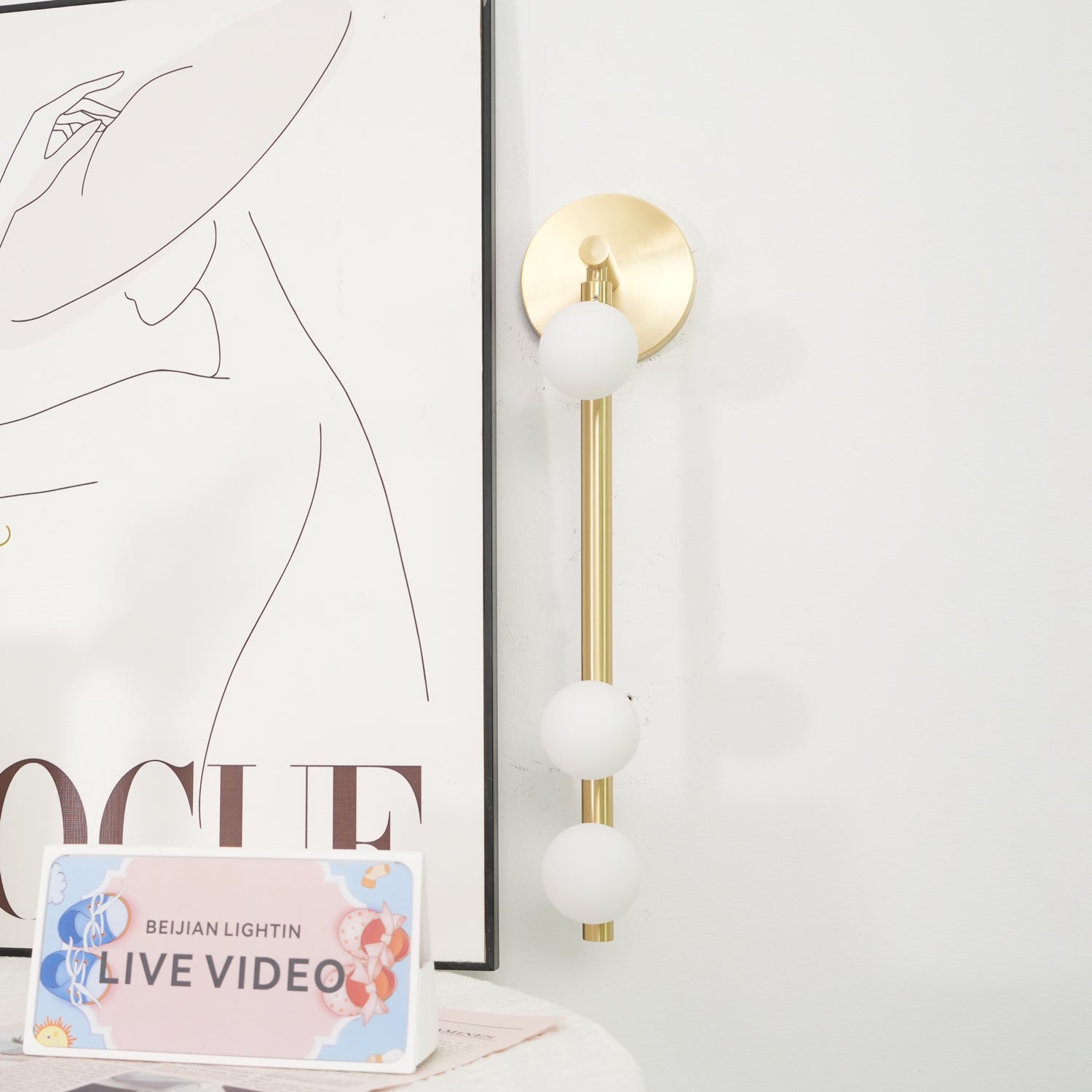 Brass Tube Wall Lamp