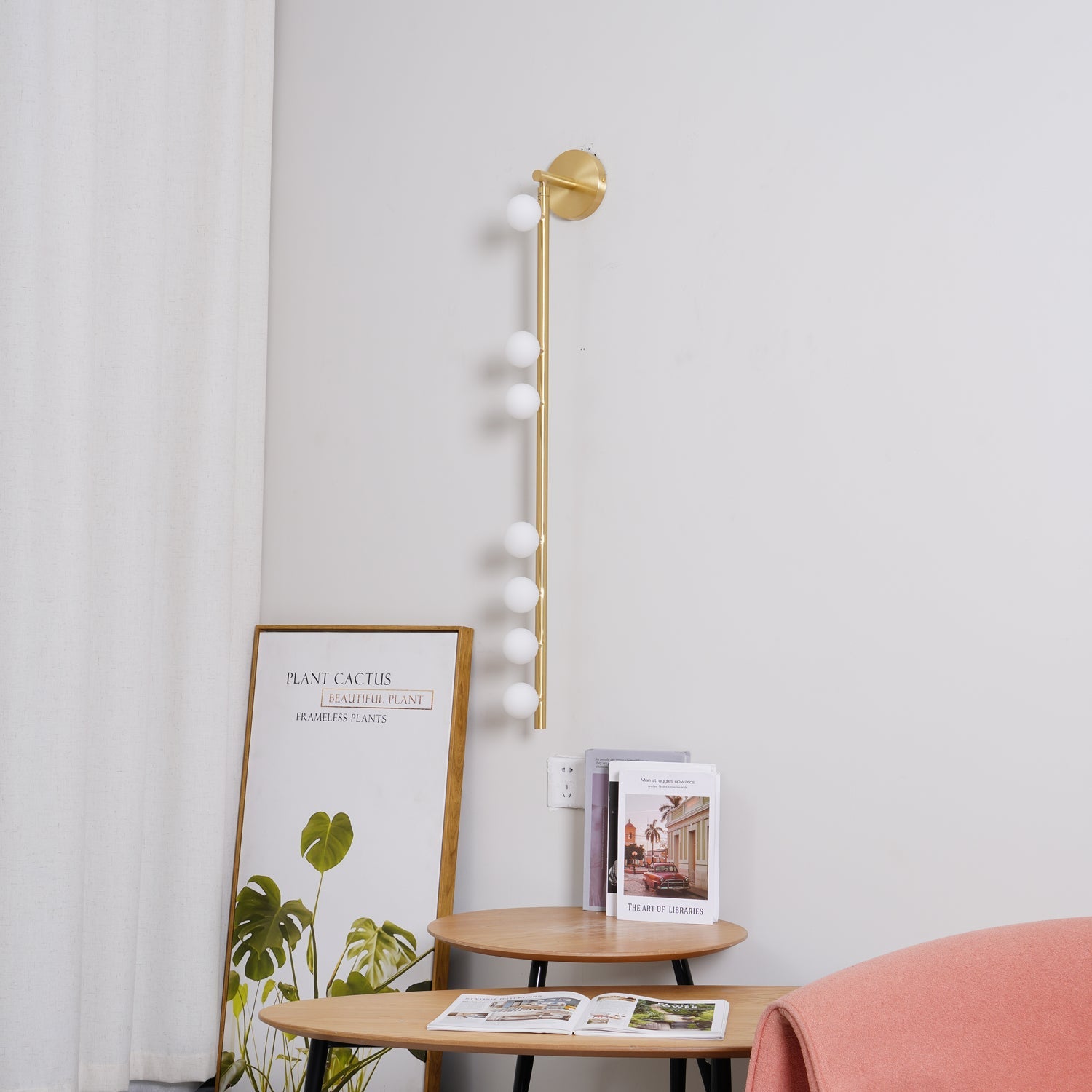 Brass Tube Wall Lamp