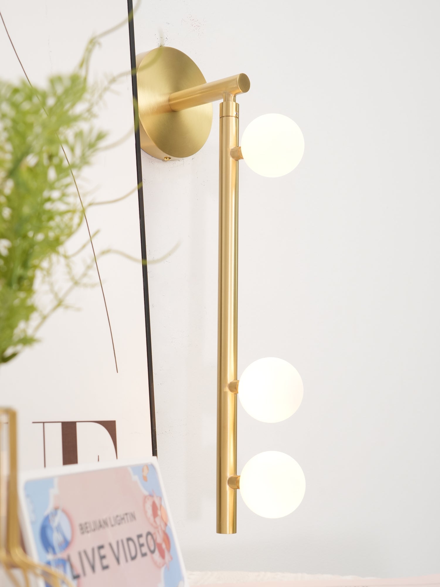 Brass Tube Wall Lamp