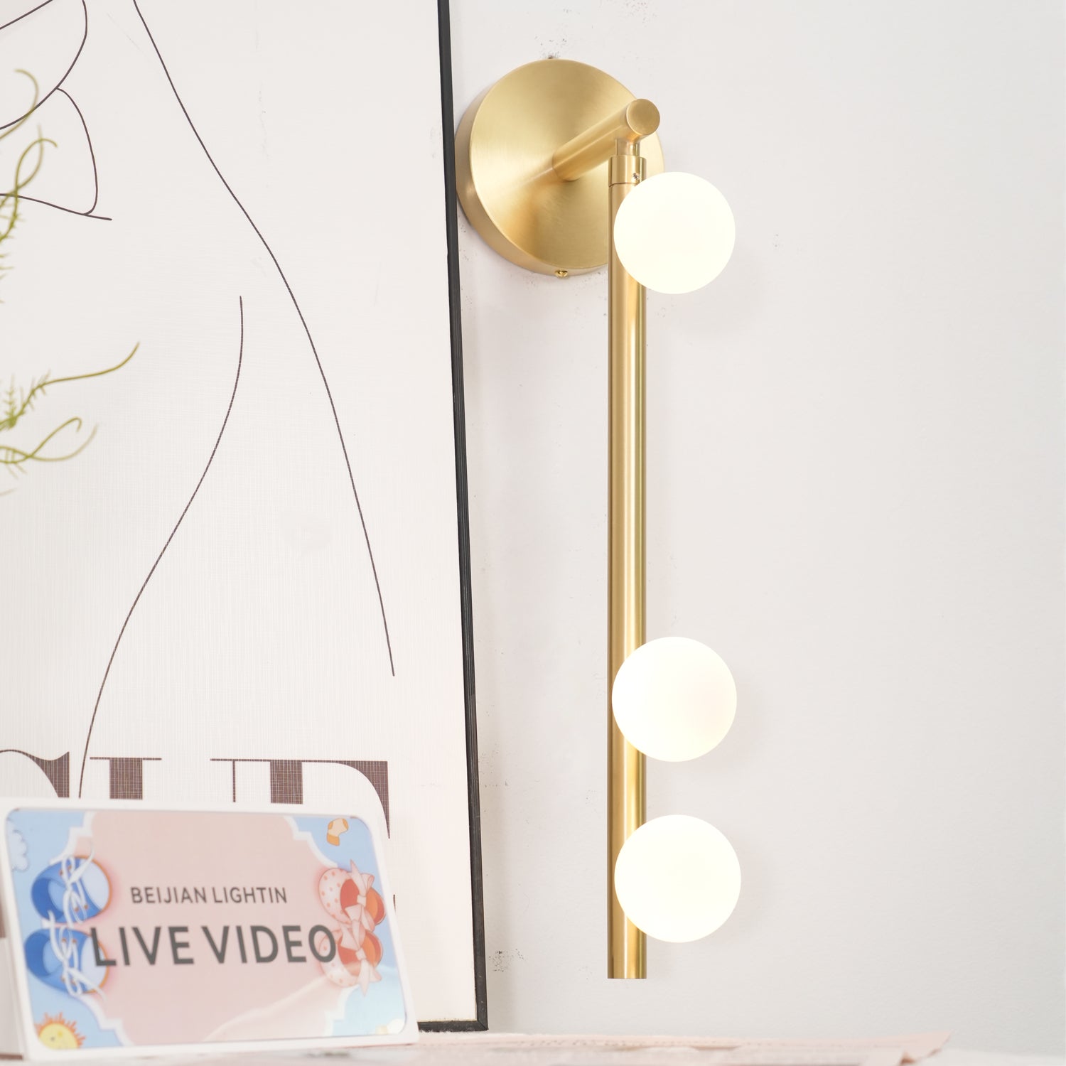 Brass Tube Wall Lamp