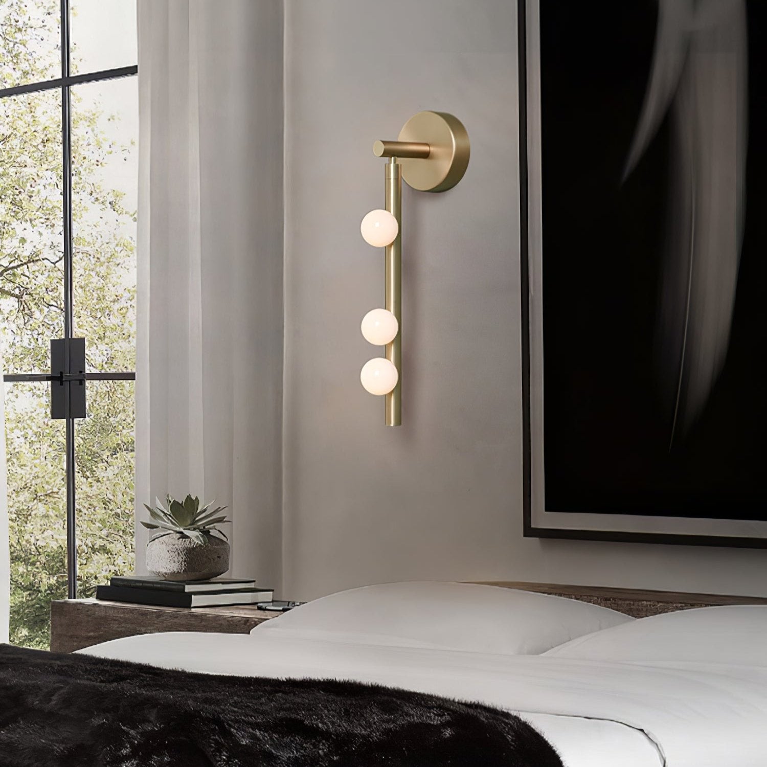 Brass Tube Wall Lamp