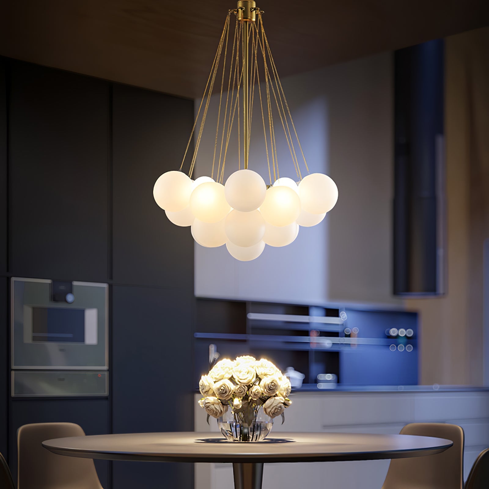 Bubble Glass Chandelier