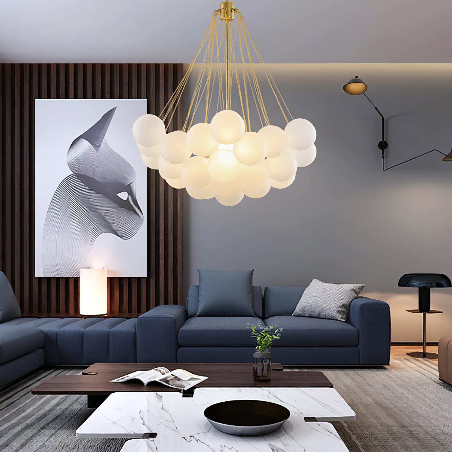 Bubble Glass Chandelier